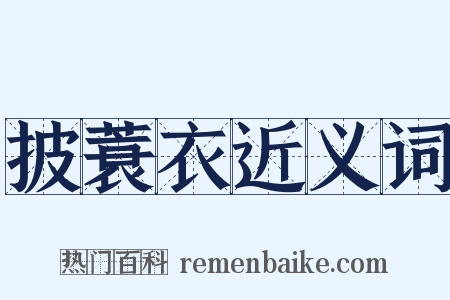 披蓑衣近义词是什么意思的图片